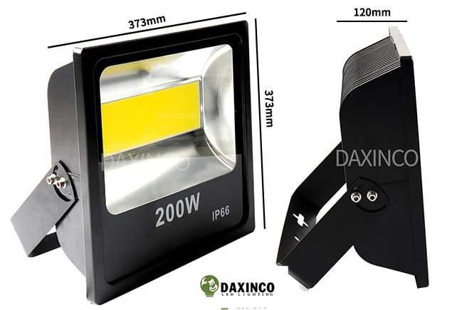 Kích thước Đèn đường led 200W Daxinco full COB Daxin200-2full 