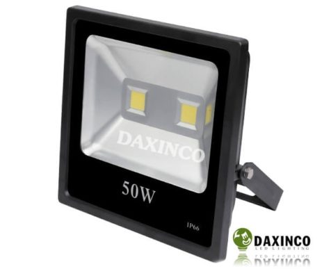 Đèn pha led 50w Daxinco dẹp đen chất lượng