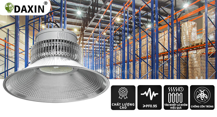 Đèn LED nhà xưởng 100W Daxin DAXIN100-30 cho kho hàng