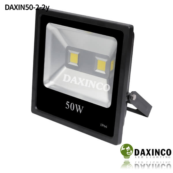 Đèn pha led 50W Daxinco 2 bóng dẹp