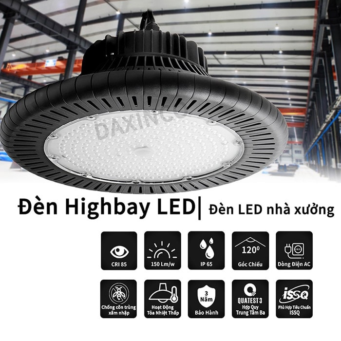 Đánh giá chất lượng đèn led highbay Daxinco